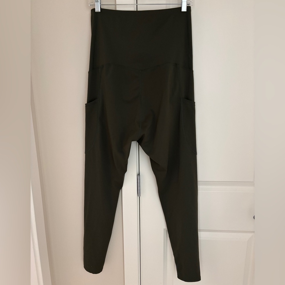 Poshdivah Yoga Pants Leggings, XL Maternity Over The Belly Pants, 27" Inseam - Picture 6 of 7